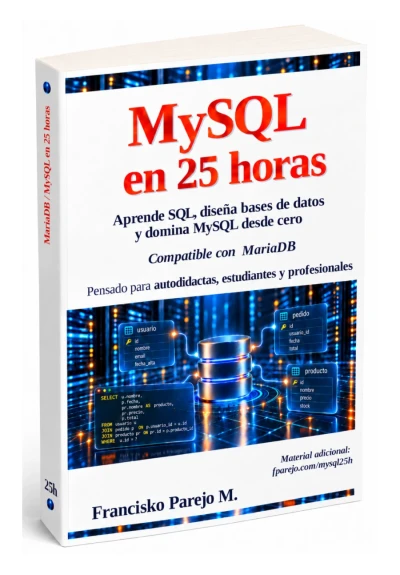 Portada de MySQL en 25 horas